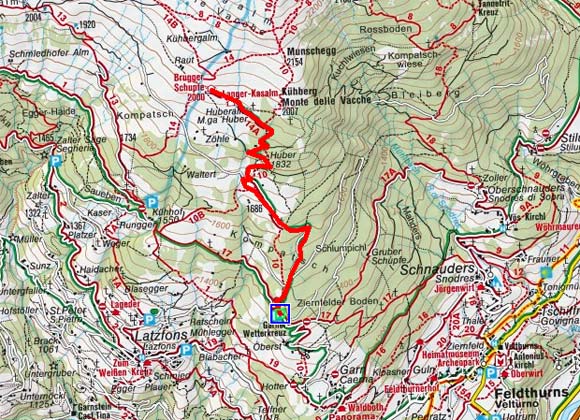 Garner Wetterkreuz - Brugger Schupfe Garner Wetterkreuz - Brugger Schupfe