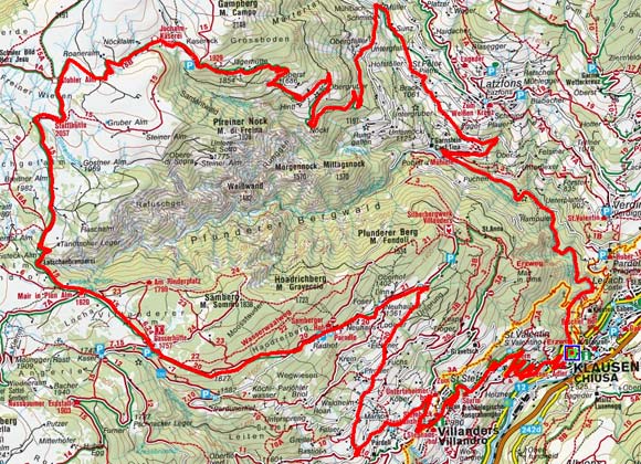Latzfonser - und Villanderer Almen und Hütten Rundtour Latzfonser - und Villanderer Almen und Hütten Rundtour