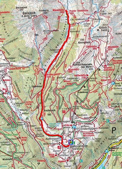 Meransen - Schutzhütte Wieserhütte Meransen - Schutzhütte Wieserhütte