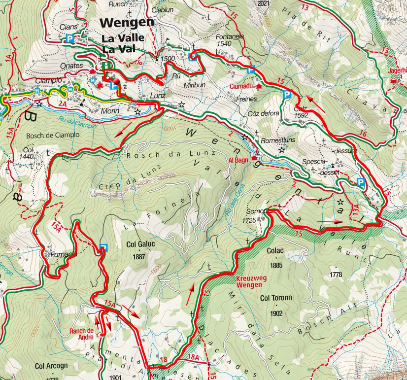 Armentara-Runde von Wengen Armentara-Runde von Wengen
