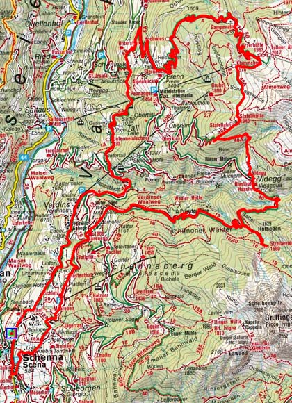 Hirzerhütte - Streitweideralm Rundtour Hirzerhütte - Streitweideralm Rundtour