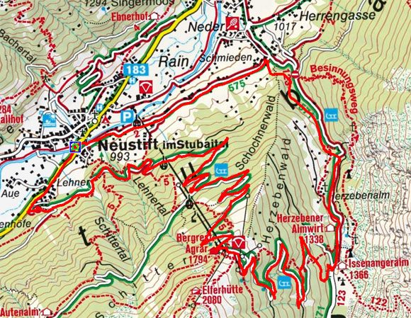 Elferrundfahrt vom Freizeitzentrum Neustift Elferrundfahrt vom Freizeitzentrum Neustift