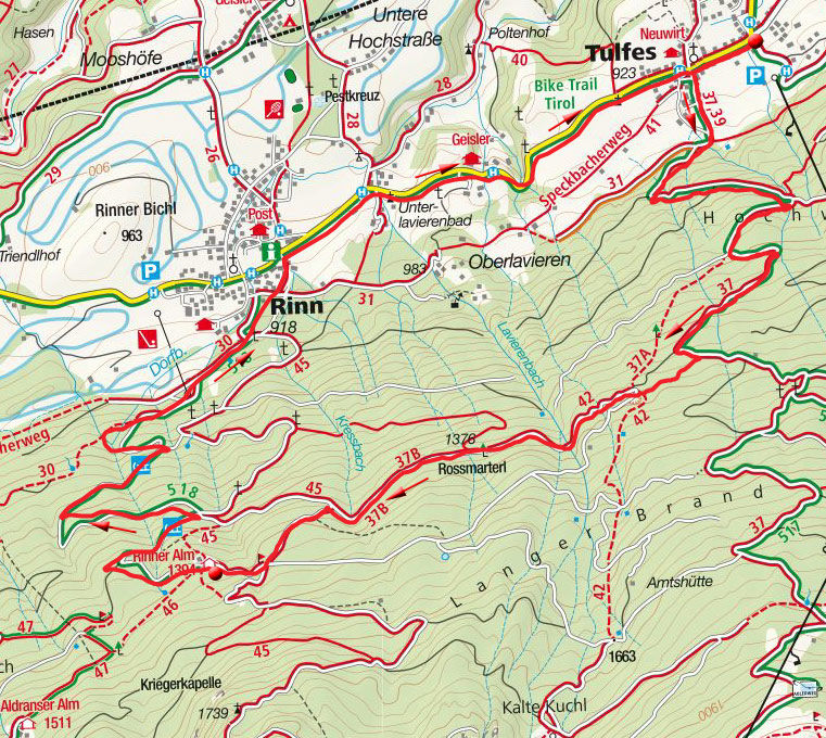 Rinner Alm Rundfahrt von Tulfes Rinner Alm Rundfahrt von Tulfes