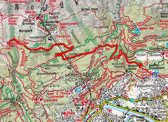 Arzler Schießstand - Höttinger Alm Arzler Schießstand - Höttinger Alm