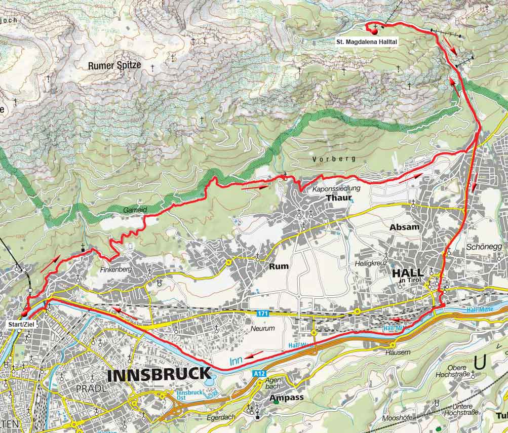 St. Magdalena Halltal von Innsbruck - Rundtour St. Magdalena Halltal von Innsbruck - Rundtour