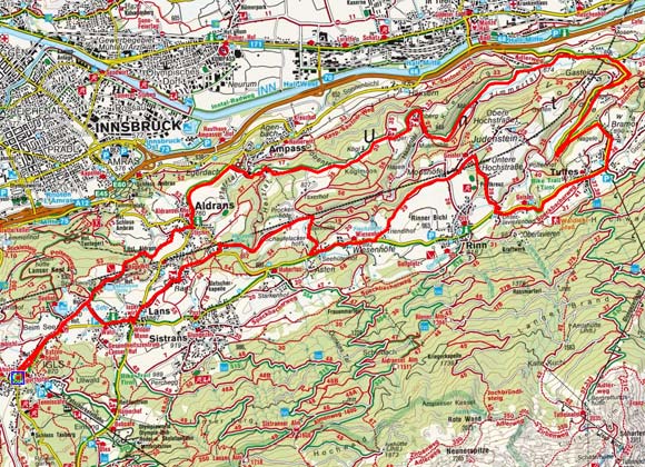 Südliche Mittelgebirgsrunde von Igls Südliche Mittelgebirgsrunde von Igls