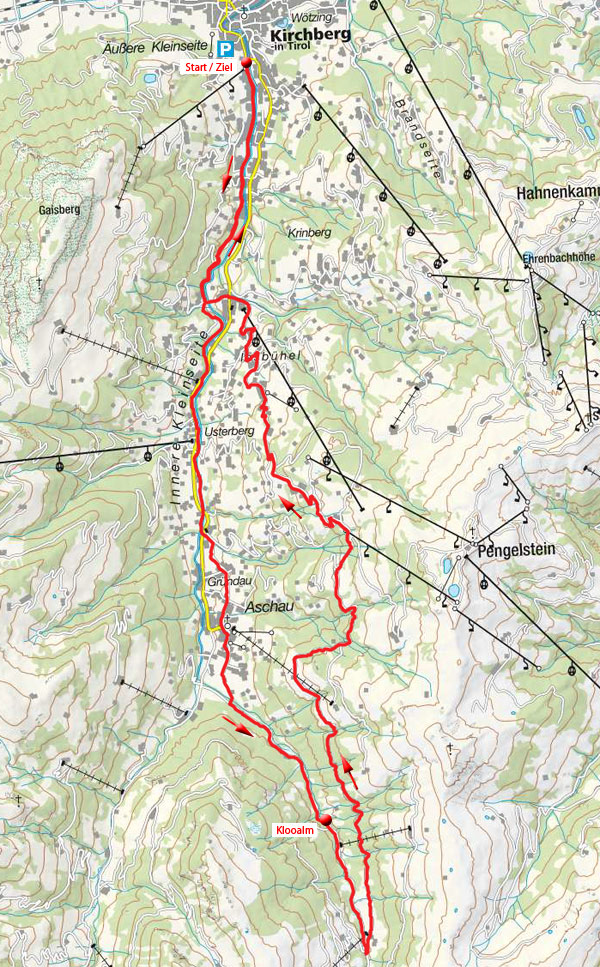 Aschauer-Höhenweg-Runde von Kirchberg in Tirol Aschauer-Höhenweg-Runde von Kirchberg in Tirol
