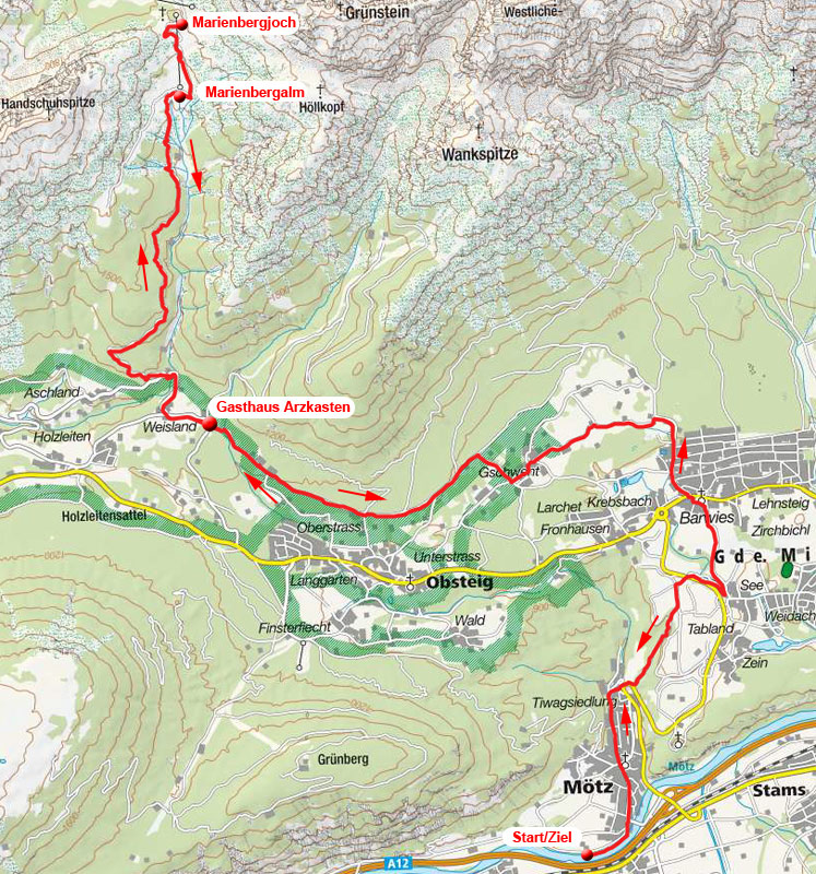 Marienbergalm & Marienbergjoch von Mötz Marienbergalm & Marienbergjoch von Mötz
