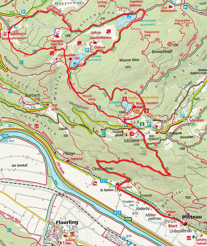 Lottensee und Ropferstub‘m Runde von Pettnau Lottensee und Ropferstub‘m Runde von Pettnau