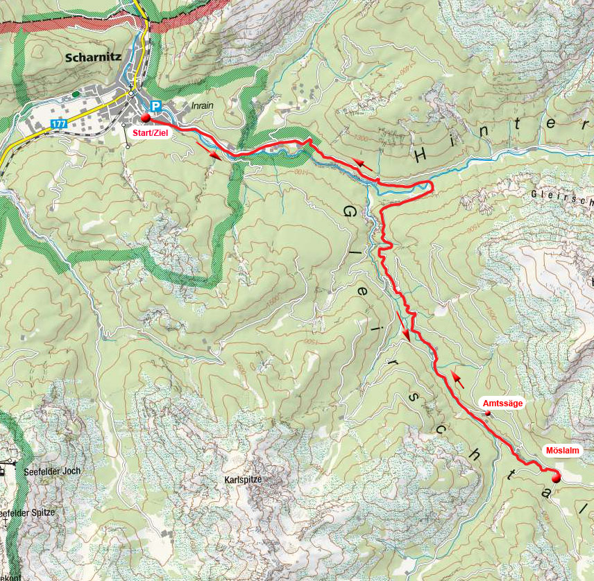 Möslalm von Scharnitz Möslalm von Scharnitz