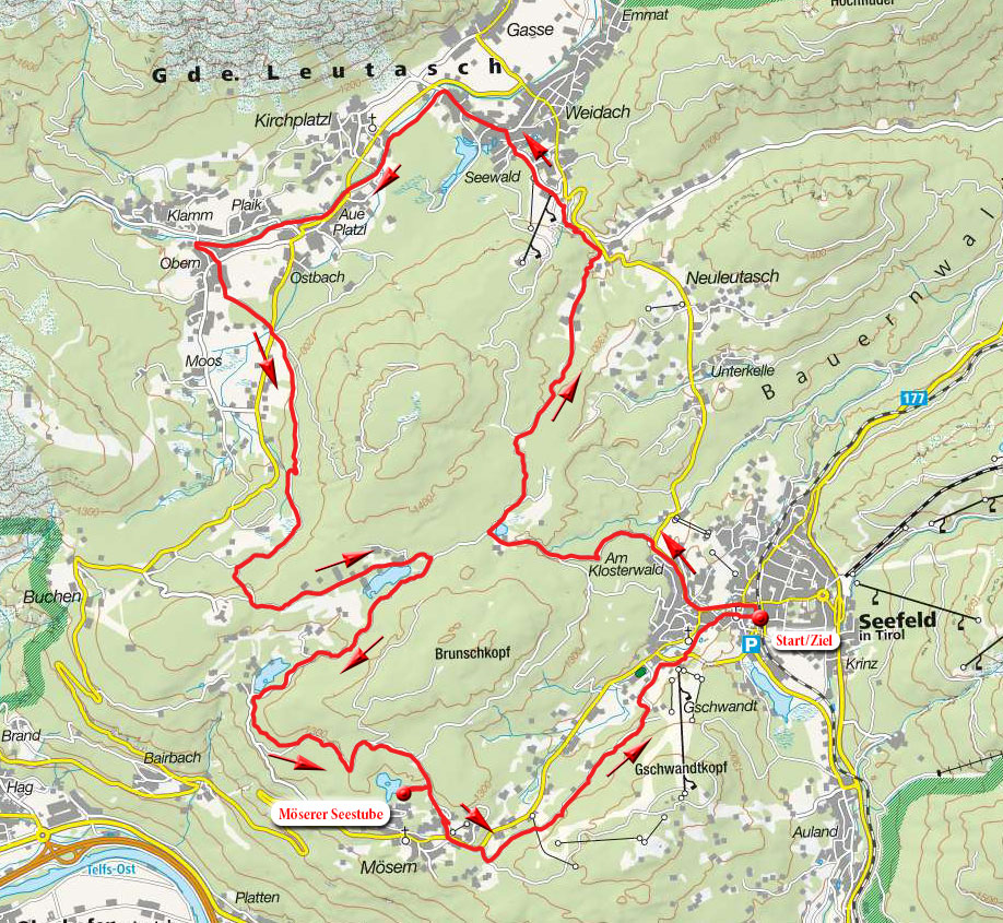 MTB-/E-Bike-Runde über das Seefelder Plateau MTB-/E-Bike-Runde über das Seefelder Plateau