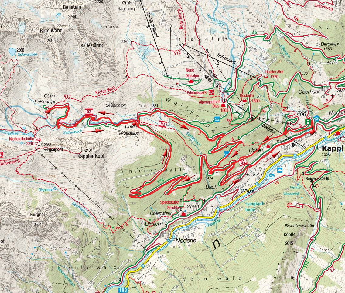 MTB-/E-Bike-Tour: Seßladalpen-Tour MTB-/E-Bike-Tour: Seßladalpen-Tour