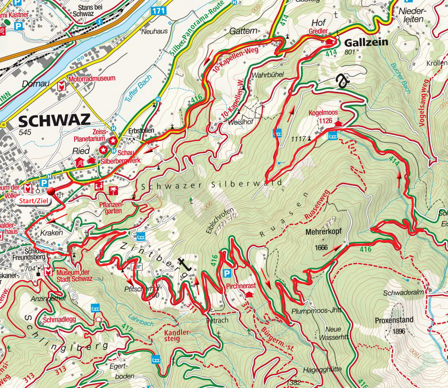Panoramatour über den Dächern von Schwaz Panoramatour über den Dächern von Schwaz