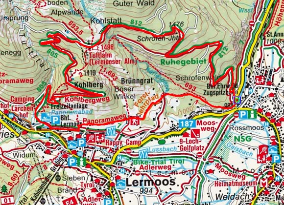 Ehrwald - Tuftlalm Ehrwald - Tuftlalm