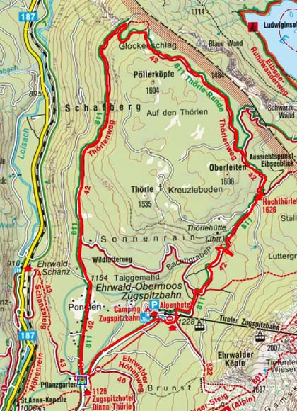 Ehrwald - Hochtöhrlehütte Ehrwald - Hochtöhrlehütte