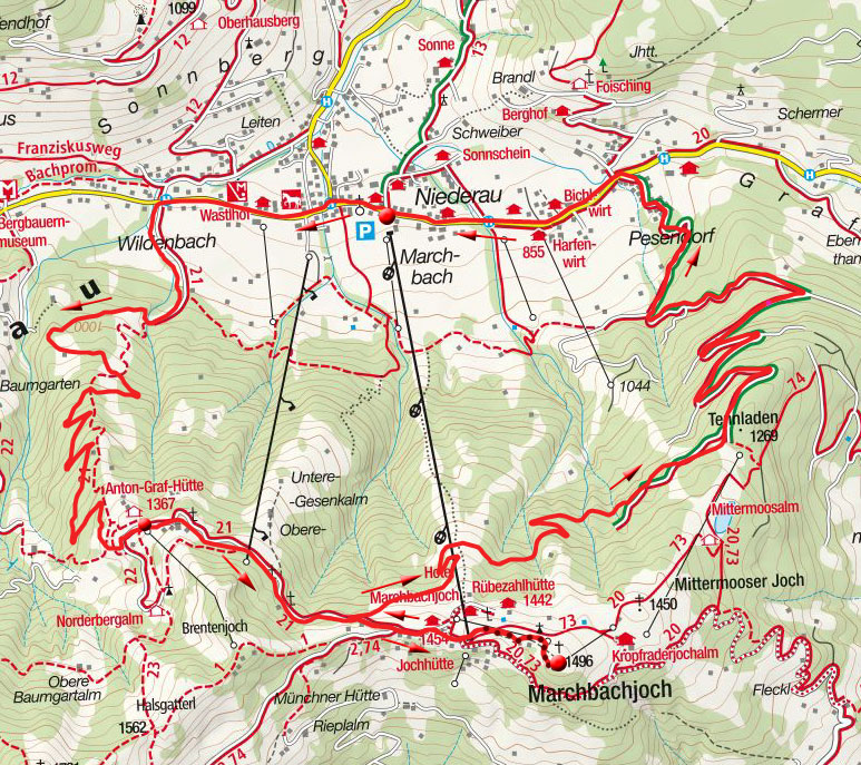 Markbachjoch-Rundfahrt von Niederau Markbachjoch-Rundfahrt von Niederau