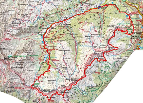 Brenner Grenzkamm Rundtour Brenner Grenzkamm Rundtour
