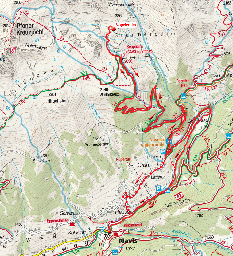 Vögeleralm von Navis Vögeleralm von Navis