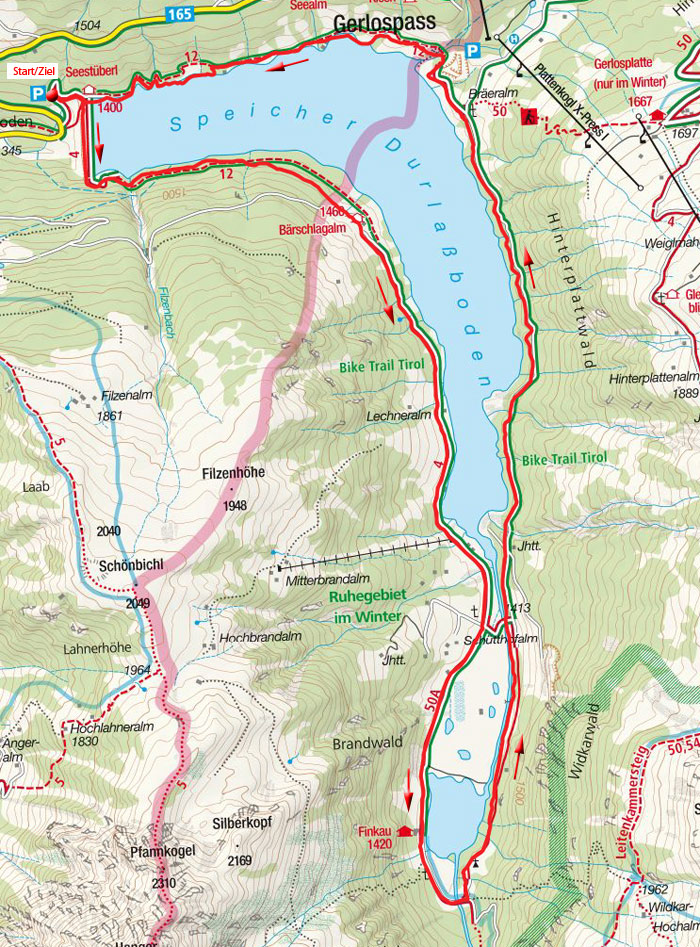 Speicher Durlassboden – Finkau Rundfahrt vom Seestüberl Speicher Durlassboden – Finkau Rundfahrt vom Seestüberl