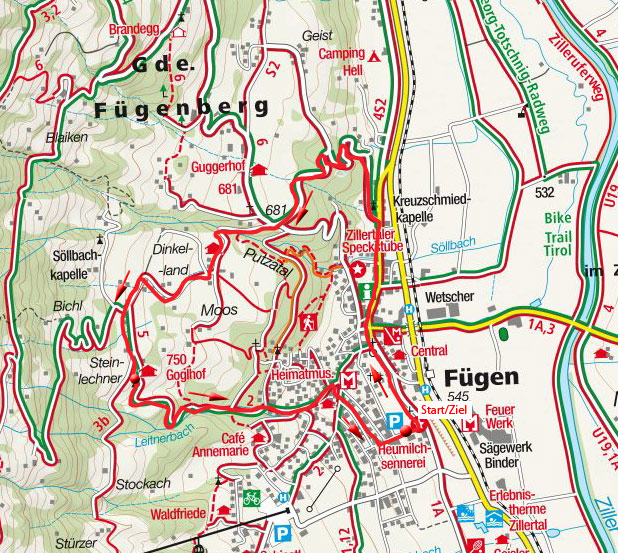 Fügenberg - Gasthaus Goglhof Rundtour Fügenberg - Gasthaus Goglhof Rundtour