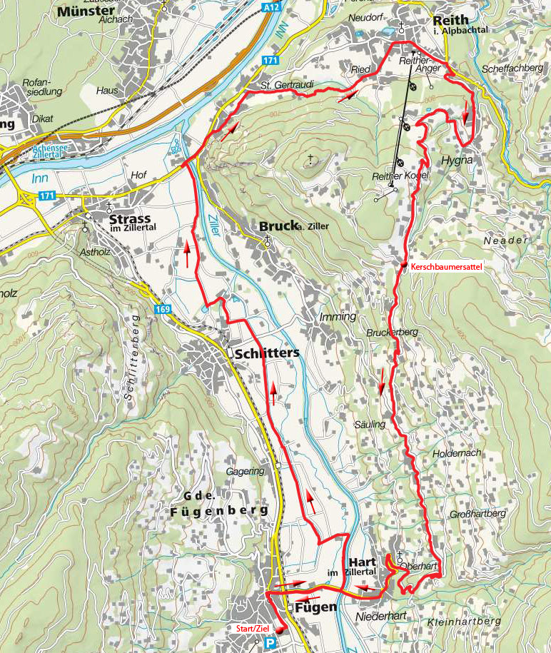 Von Fügen um den Reither Kogel Von Fügen um den Reither Kogel