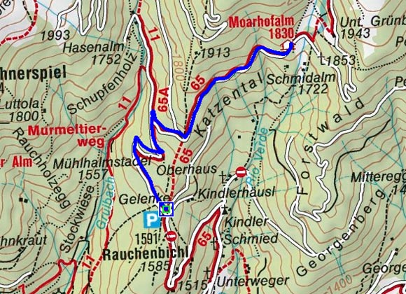 Moarhofalm - Naturrodelbahn Moarhofalm - Naturrodelbahn