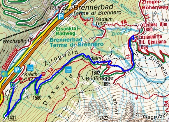 Enzianhütte - Naturrodelbahn Enzianhütte - Naturrodelbahn