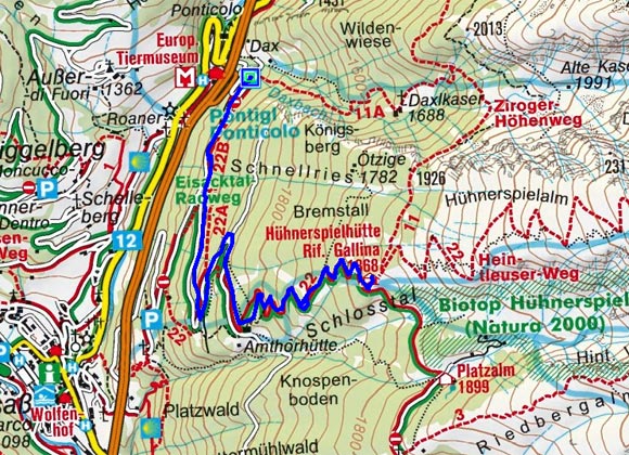 Hühnerspielhütte - Naturrodelbahn Hühnerspielhütte - Naturrodelbahn