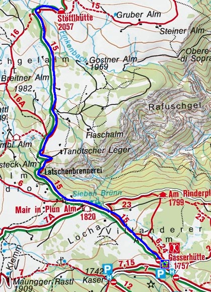 Stöffl Hütte - Naturrodelbahn Stöffl Hütte - Naturrodelbahn