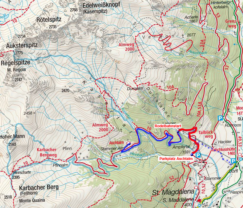 Ascht Alm - Naturrodelbahn Ascht Alm - Naturrodelbahn