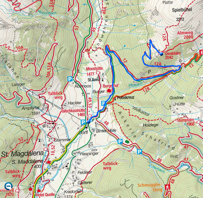 Uwald Alm - Naturrodelbahn Uwald Alm - Naturrodelbahn