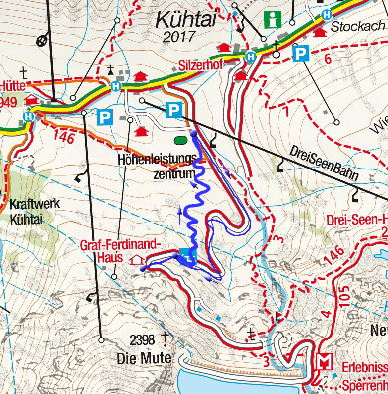 Rodelbahn Kühtai beim Graf Ferdinand Haus Rodelbahn Kühtai beim Graf Ferdinand Haus