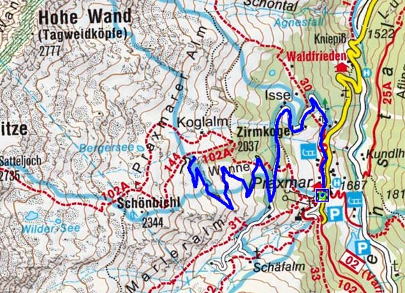 Kogelalm (Kogelhütte) - Naturrodelbahn Kogelalm (Kogelhütte) - Naturrodelbahn