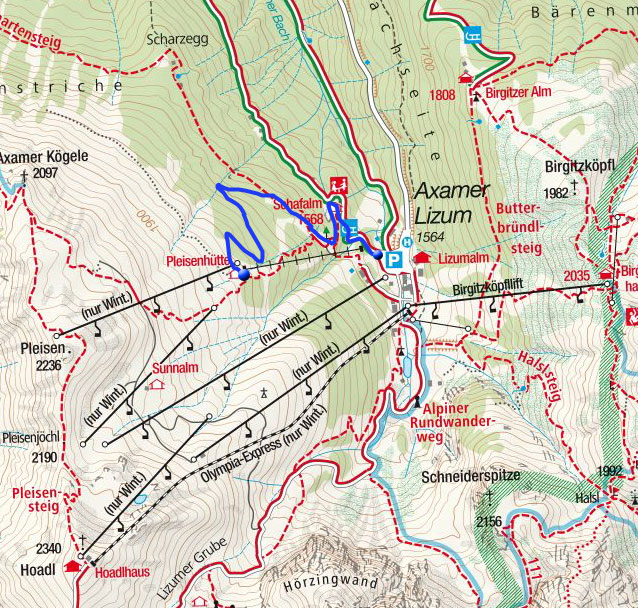 Rodelbahn Pleisenhütte – Axamer Lizum Rodelbahn Pleisenhütte – Axamer Lizum