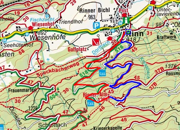 Rinner Alm - Naturrodelbahn Rinner Alm - Naturrodelbahn