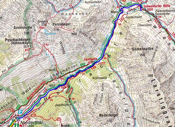 Schweinfurter Hütte - Naturrodelbahn Schweinfurter Hütte - Naturrodelbahn