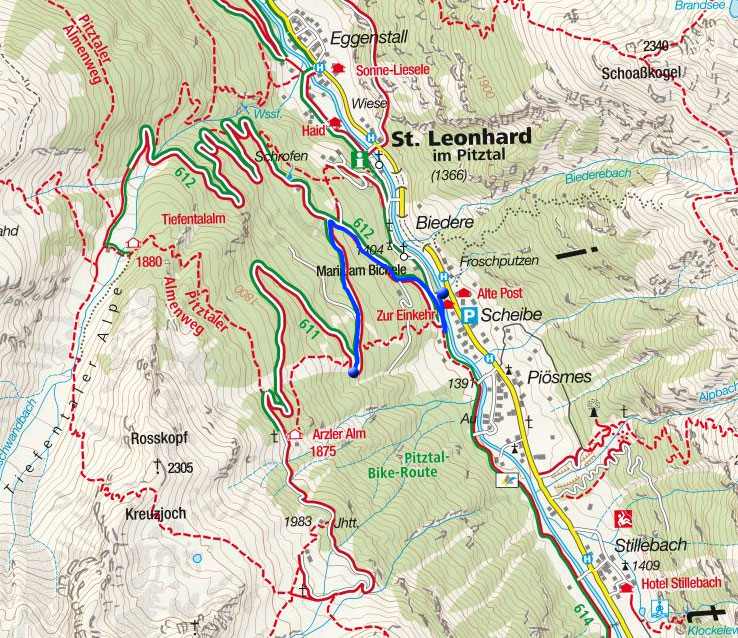 Naturrodelbahn Scheibe/Piösmes Naturrodelbahn Scheibe/Piösmes
