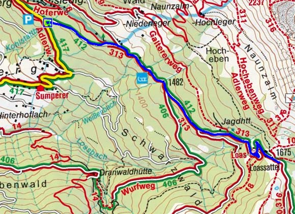 Loassattel - Naturrodelbahn Loassattel - Naturrodelbahn