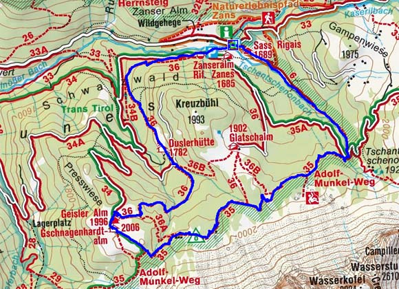Adolf Munkel Weg - Geisleralm Adolf Munkel Weg - Geisleralm