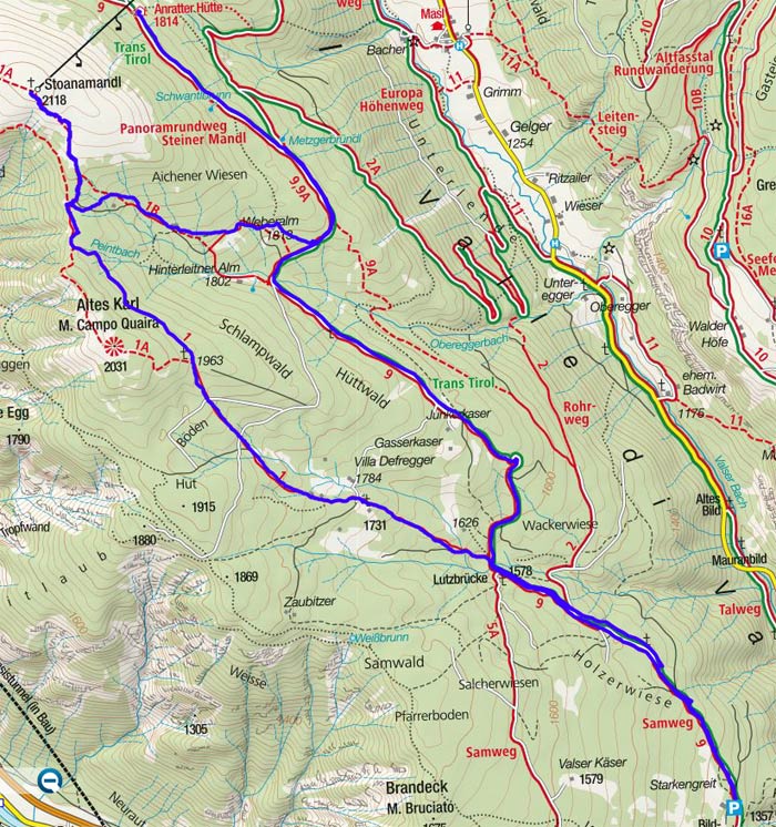 Stoanamandl & Anratterhütte von Spinges Stoanamandl & Anratterhütte von Spinges