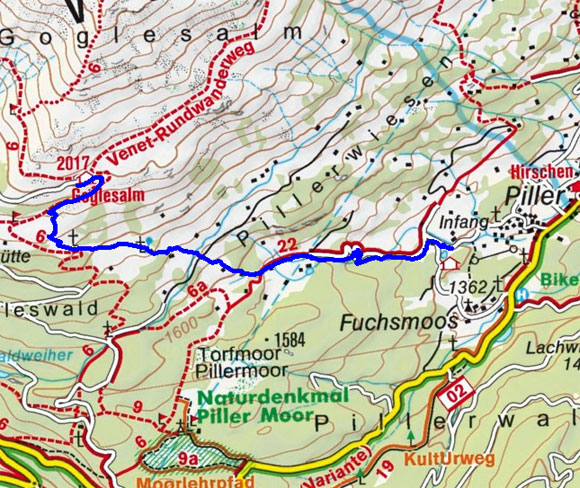 Gogles Alm (2017 m) von Piller Gogles Alm (2017 m) von Piller