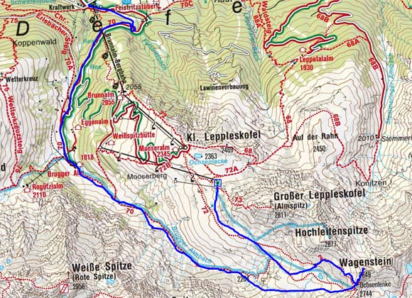Wagenstein (2849 m) aus dem Brunnalmgebiet Wagenstein (2849 m) aus dem Brunnalmgebiet