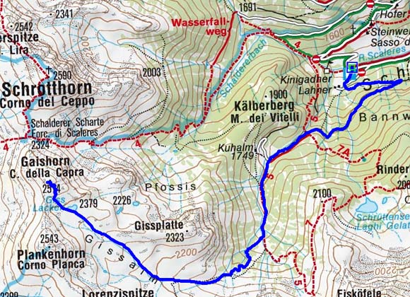 Gaishorn (2514 m) von Schalders Gaishorn (2514 m) von Schalders