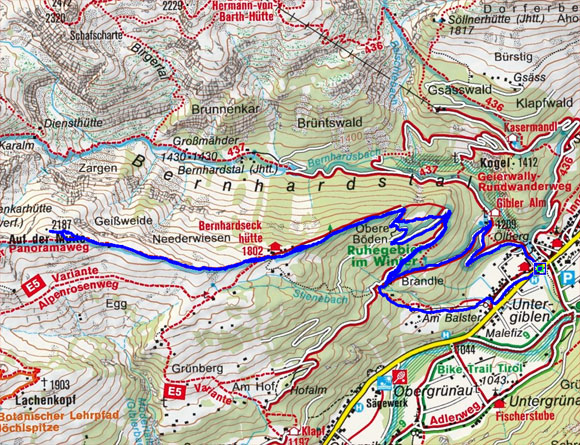 Auf der Mutte (2187 m) von Elbigenalp Auf der Mutte (2187 m) von Elbigenalp