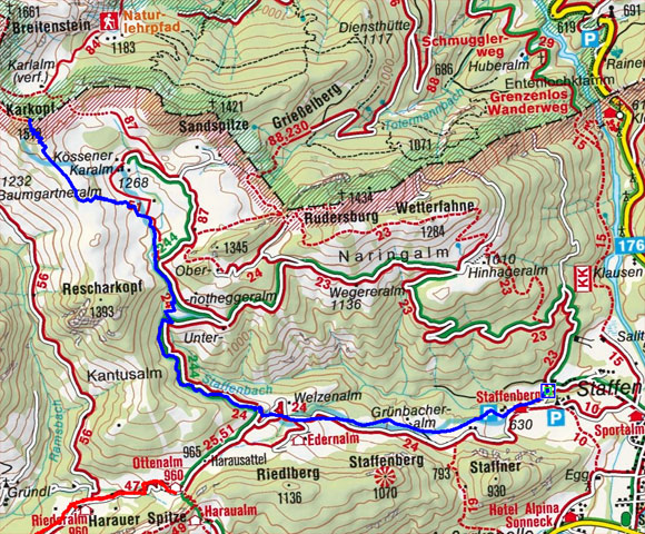 Karkopf (1507 m) von Kössen Karkopf (1507 m) von Kössen