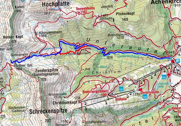 Gröbner Hals (1699 m) von Achenkirch Gröbner Hals (1699 m) von Achenkirch