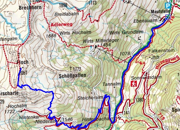 Floch (2057 m) von Aschau Floch (2057 m) von Aschau