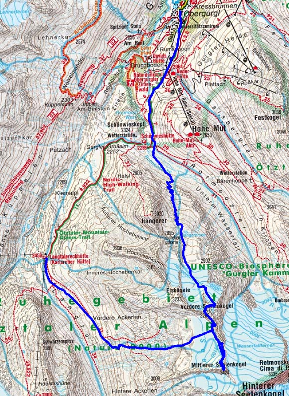 Seelenkögel-Überschreitung von Obergurgl Seelenkögel-Überschreitung von Obergurgl