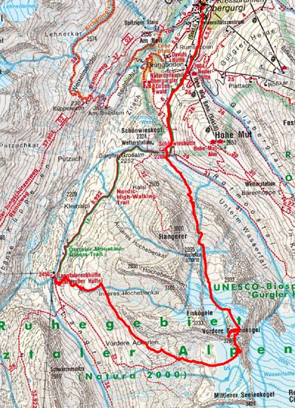 Vorderer Seelenkogel-Überschreitung von der Langtaleckhütte Vorderer Seelenkogel-Überschreitung von der Langtaleckhütte