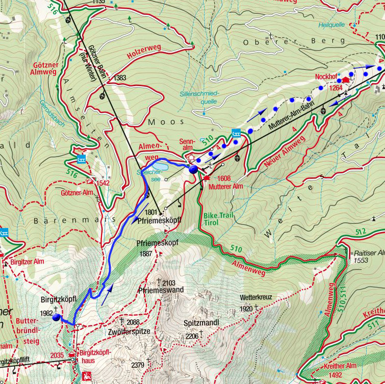 Birgitzköpfl (1982 m)-Skitour von der Muttereralm Birgitzköpfl (1982 m)-Skitour von der Muttereralm